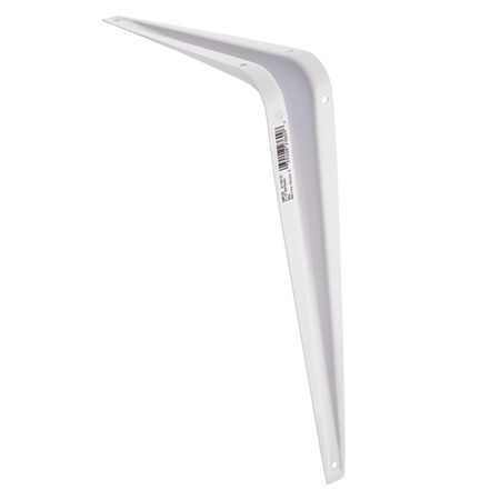 Hampton White Steel Shelf Support 18 Ga. 8 in. L 100 lb