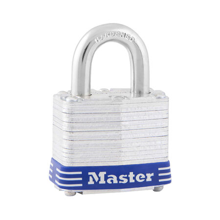 Master Lock 2 25/64 in. H X 1-9/16 in. W Laminated Steel 4-Pin Cylinder Padlock 1 pk