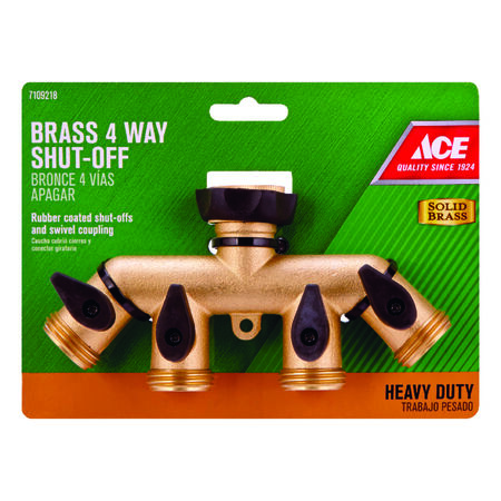 Ace Brass Threaded Female/Male Garden Hose Manifold