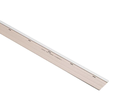 4" x 7.9791' White Vinyl Top Rail Skirting Trim