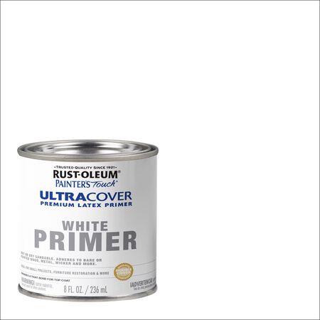 Rust-Oleum Ultra Cover Flat White Paint Exterior and Interior 0.5 oz