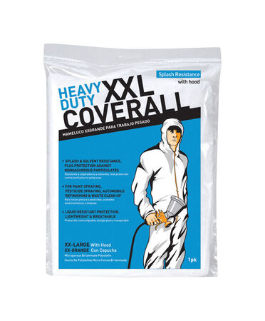 Trimaco Polyolefin Body Barrier Coveralls White XXL 1 Pack