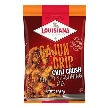 Louisiana Fish Fry Products Cajun Drip Chili Crush 2 oz