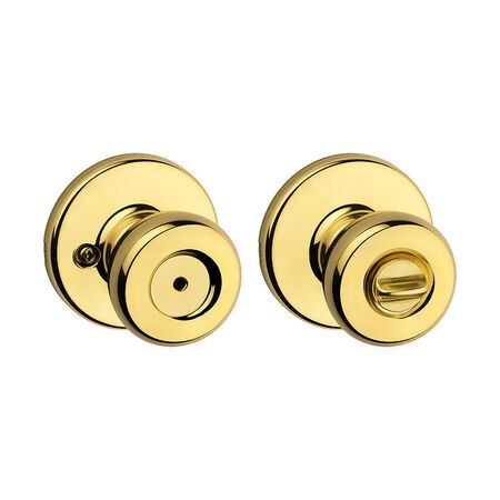 Kwikset Tylo Polished Brass Privacy Knob Right or Left Handed