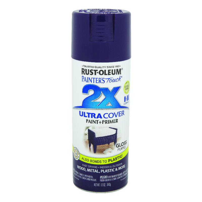 RustOleum Painter's Touch 2X Ultra Cover Gloss Purple Spray Paint 12