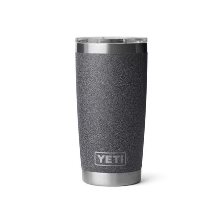 YETI Rambler 20 oz. Black Stone BPA Free Tumbler with MagSlider Lid