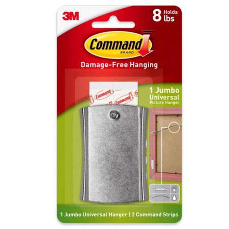 3M Command Silver Picture Hanger 8 lb 1 pk
