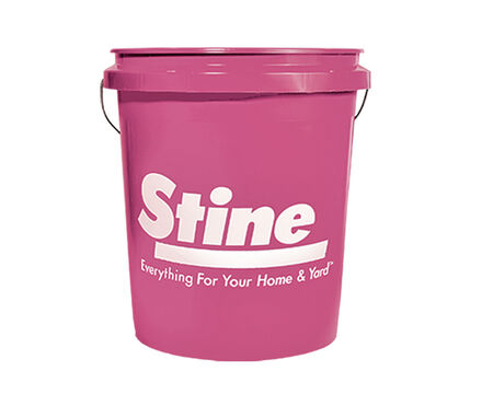 Stine Pink 5 Gallon Bucket - Stine will donate 100% of the proceeds to the American Cancer Society