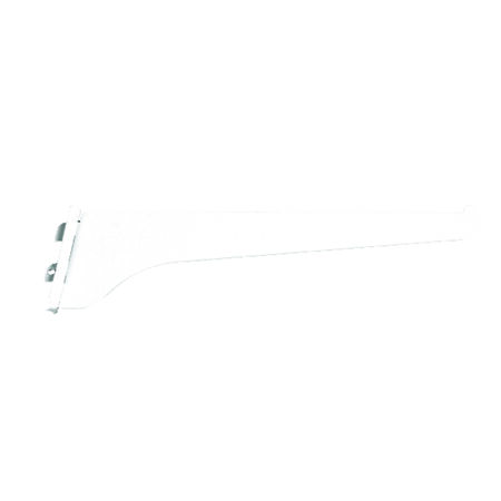 Knape & Vogt White Steel Regular Duty Bracket 16 Ga. 10 in. L 160 lb