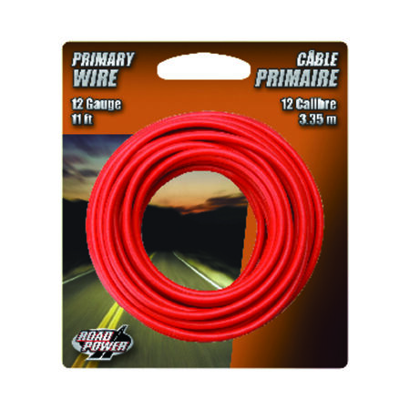 Coleman Cable 11 ft. Stranded 12 Ga. Primary Wire Red