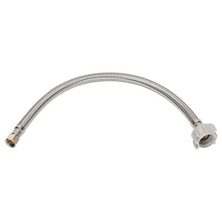 Ace 1/2 in. Compression T X 7/8 in. D Ballcock 12 in. Stainless Steel Toilet Supply Line
