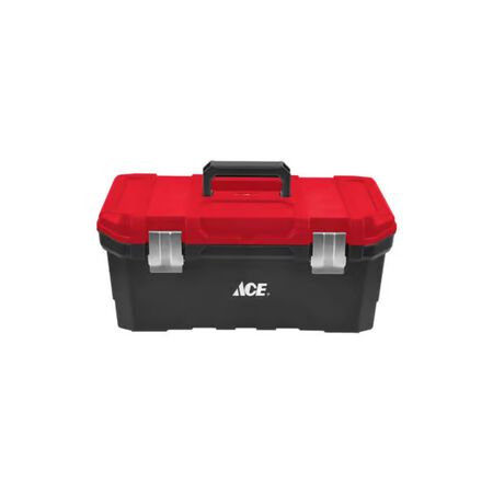 Ace 20 in. Tool Box Black/Red
