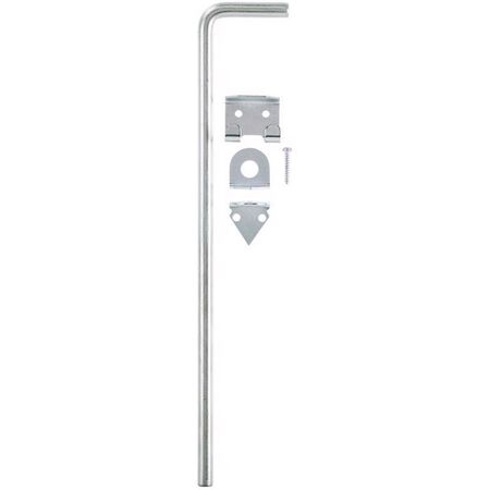 Ace 18 in. L Metallic Zinc Cane Bolt 1 pk