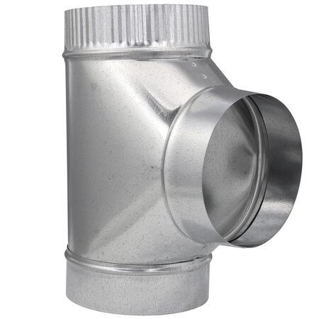 Imperial 6 in. X 6 in. X 6 in. Galvanized Steel Furnace Pipe Tee