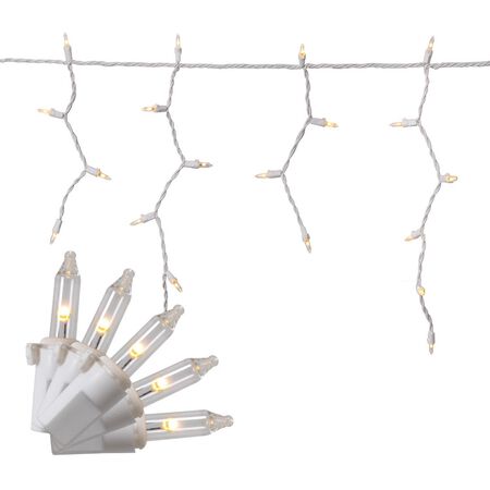 Celebrations Classic LED T5 Warm White 100 ct Icicle Christmas Lights 6.3 ft.