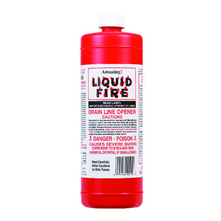 Amazing Liquid Fire Liquid Drain Opener 32 oz.