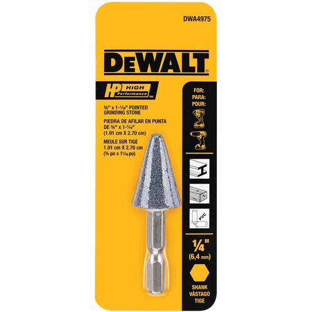 DeWalt HP 3/4 in. D Aluminum Oxide Conical Grinding Point Cone 1 pk