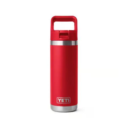 YETI Rambler 18 oz. Rescue Red BPA Free Bottle with Straw Cap
