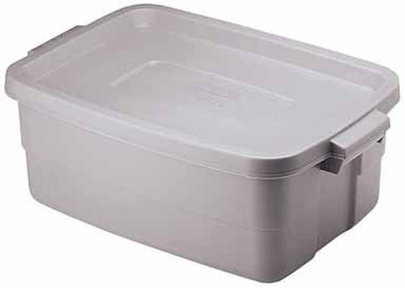 Rubbermaid Roughneck Storage Box 8 7 In H X 15 9 W 10 Gal