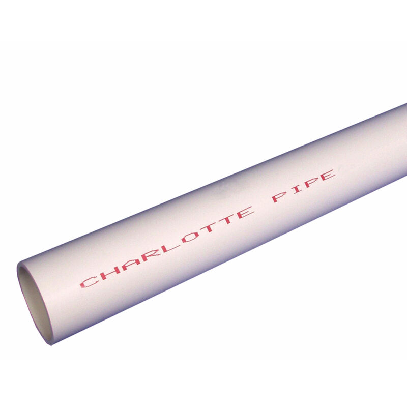 Charlotte Pipe Schedule 40 PVC Pressure Pipe 1 in. D X 10 ft. L Plain