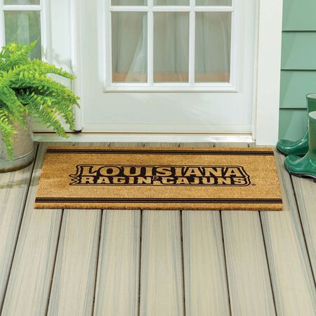 Evergreen University of Louisiana at Lafayette Large One Color Coir Mat, 36 in.x 24 in.
