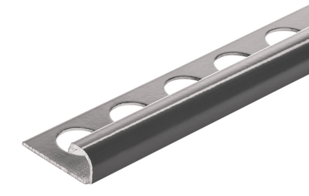 bullnose edging aluminum tile trim stone grey round