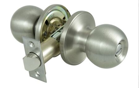 ProSource T3P10V-PS Privacy Lockset, Tubular Design, Stainless Steel