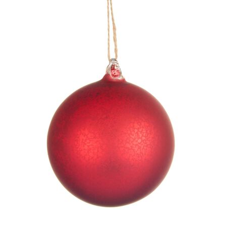 Raz 5 in.Red Mercury Finish Ball Ornament