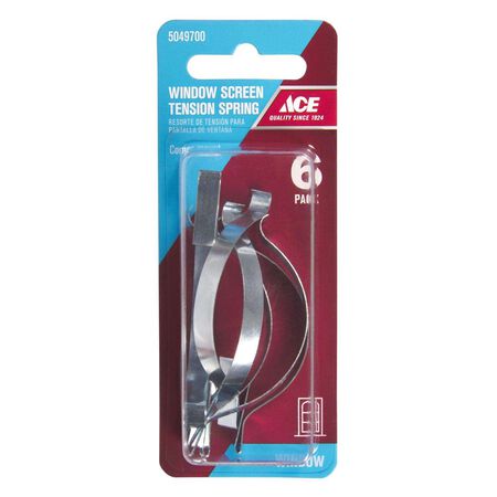 Ace Zinc-Plated Silver Steel Tension Springs 2 3/4 in. H 6 pk