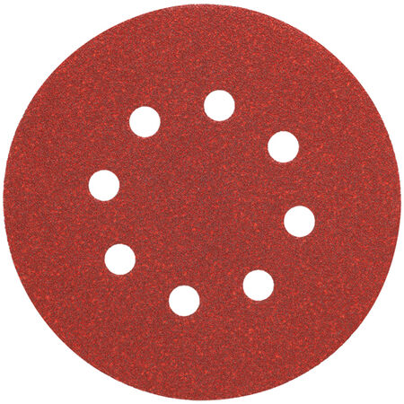 5" 8 Hole 80 Grit Hook and Loop Random Orbit Sandpaper (25 pack)