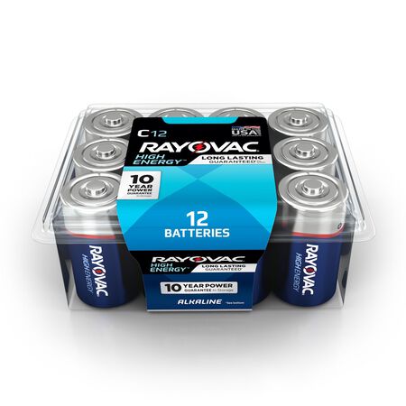 Rayovac C Alkaline Batteries 1.5 volts 12 pk