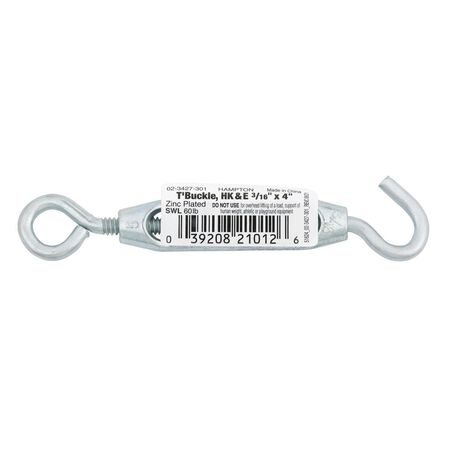 Hampton Zinc-Plated Aluminum/Steel Turnbuckle 70 lb