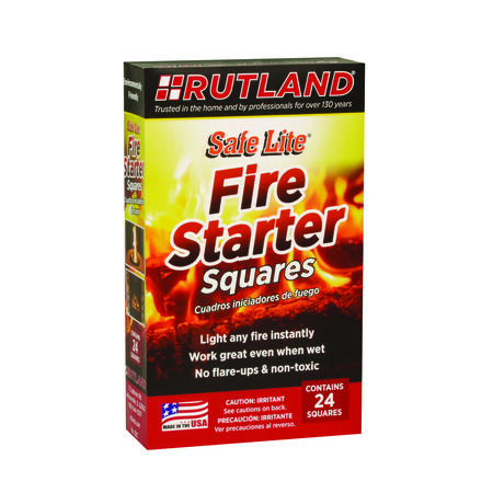 Rutland Safe Lite Wood Fire Starter 24 pk