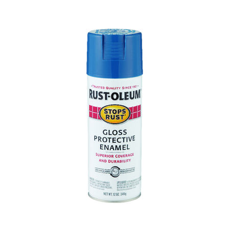 Rust-Oleum Stops Rust Gloss Royal Blue Spray Paint 12 oz