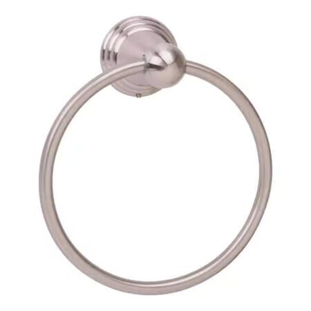 OakBrook Collection Brushed Nickel Towel Ring Die Cast Zinc