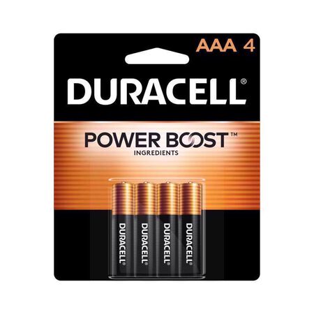 Duracell Coppertop AAA Alkaline Batteries 4 pk Carded