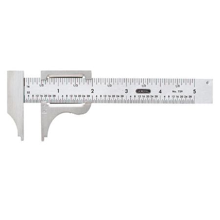 General 4 in. L X 2-3/4 in. W Slide Caliper 1 pc