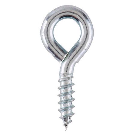 Ace 3/16 in. D X 1-3/8 in. L Zinc-Plated Steel Screw Eye 90 lb. cap. 6 pk
