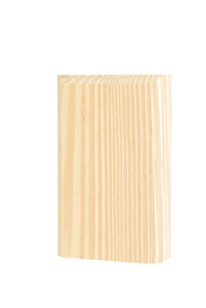 Alexandria Moulding Casing Trim Block Pine 6 in. H x 3-1/2 in. W x 1 in. D