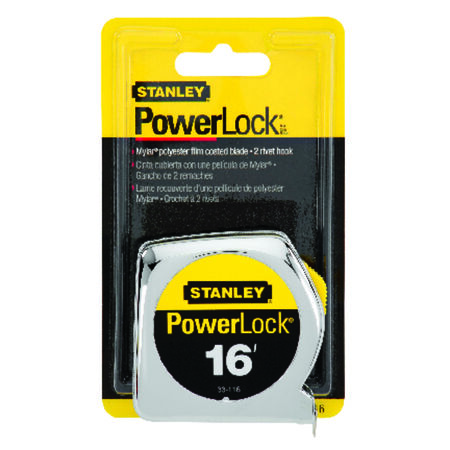 Stanley PowerLock 16 ft. L X 0.75 in. W Tape Measure 1 pk
