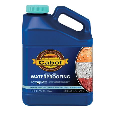 Cabot Water-Based Waterproofer Wood Protector Crystal Clear 1 gal.