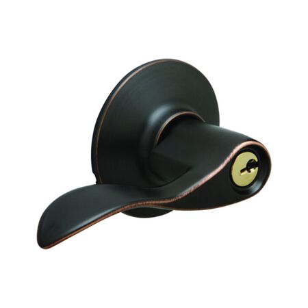 Schlage Accent Aged Bronze Entry Door Knob 1-3/4 in.