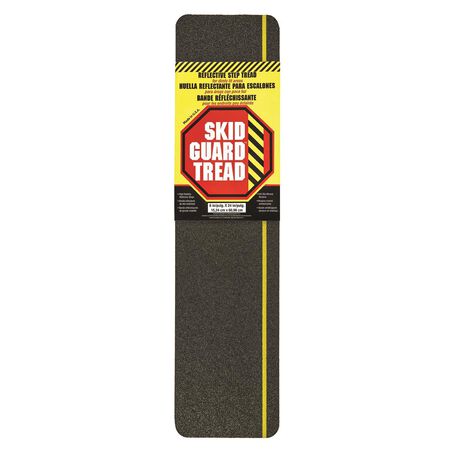 Skid Guard 6 in. W X 24 in. L Black/Yellow Stair Tread