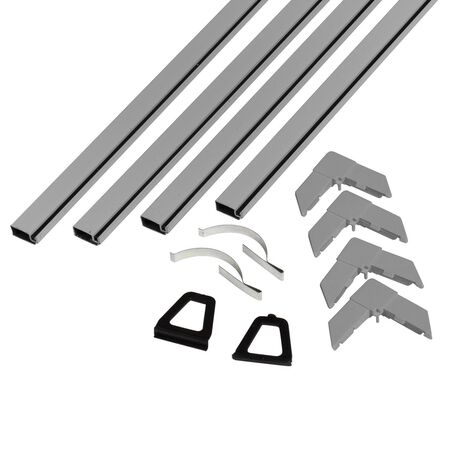 Phifer Wire Mill Gray Aluminum 5/16 in. W X 48 in. L Screen Frame Kit 12 pk
