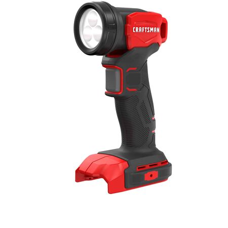 Craftsman 20V MAX LED Cordless Work Light 120 lumens 3 lights Indoor and Outdoor (Bare Tool)
