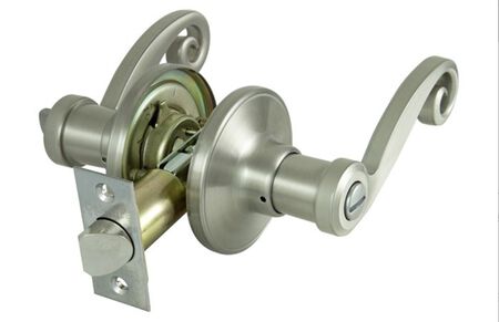 ProSource L6P01V-PS Privacy Lever, Zinc, Reversible Hand, 3 Grade