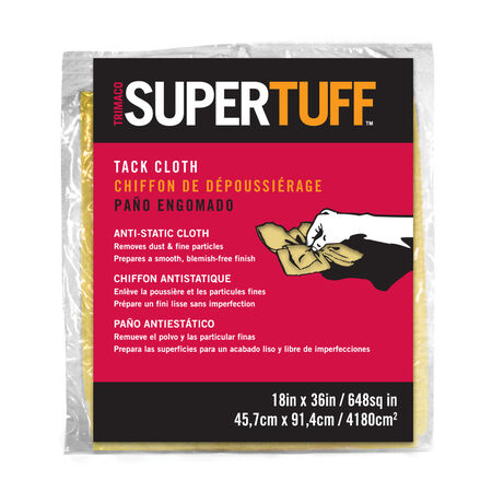 SuperTuff 36 in. W X 18 L White Cotton Tack Cloth