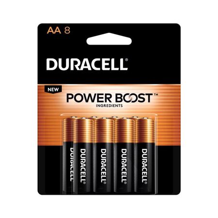 Duracell Power Boost AAA Alkaline Batteries 8 pk Carded