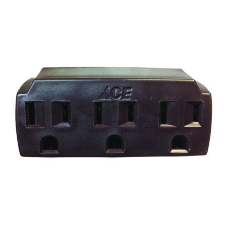 Ace Grounded 3 outlets Adapter 1 pk