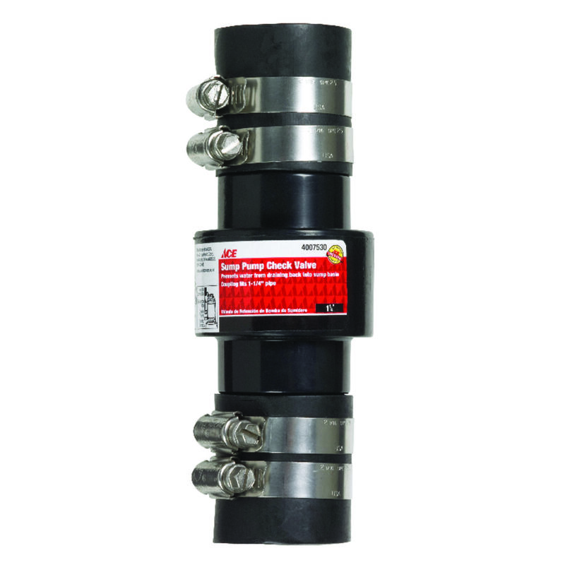 Ace 11/4 FPT X 11/4 FPT Plastic Sump Pump Check Valve Stine Home + Yard The Family You Can